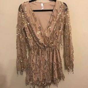 Sequined Romper